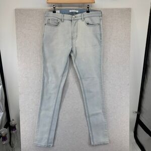 PacSun Stacked Skinny Jeans Mens 32 x 32 Light Wash Blue Denim Stretch Casual